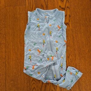 Kyte Baby Macaw Bird Sleeveless Onesie Sz 2T